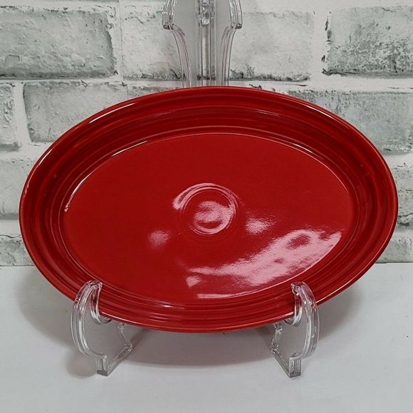 Fiesta Dining Fiestaware Scarlet Red 95 Small Oval Plate Platter